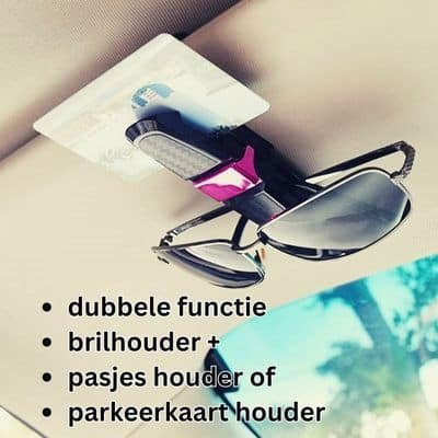 zonneklep bril en kaarthouder EasyHold